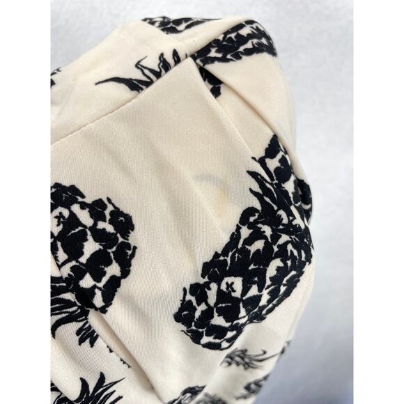 Design Lab‎ Lord & Taylor Pineapple Romper Women’s Size S Black Print NWT - Picture 12 of 12